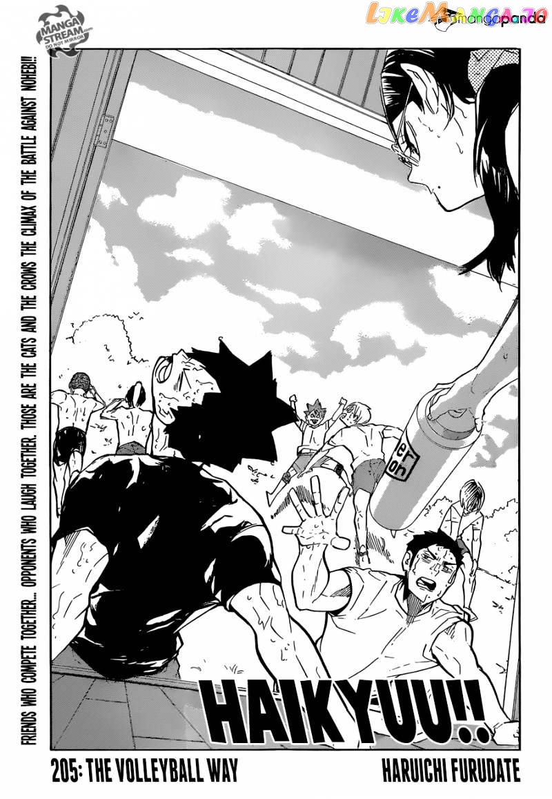 Haikyuu!!, Chapter 205 image 01